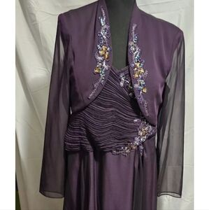 IGNITE EVING 2 pic.ladys long Purple dress. Formal dress.